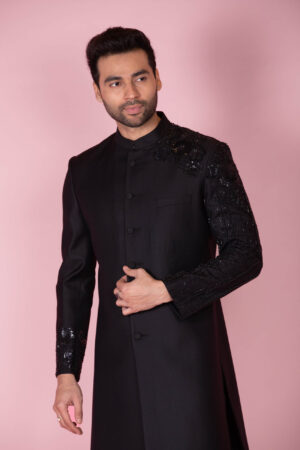 Black Suiting Fabric Jacket