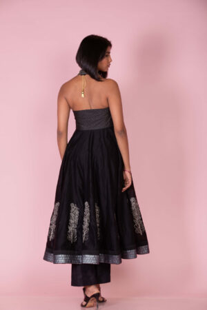 Black Anarkali with Embroidery