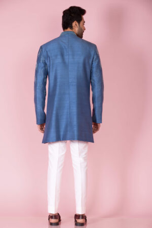 Raw Silk Embroidered Jacket
