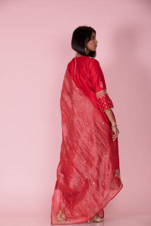 Embroidered Anarkali with Dupatta