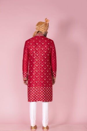 Mukaish & Marodi Embroidered Sherwani