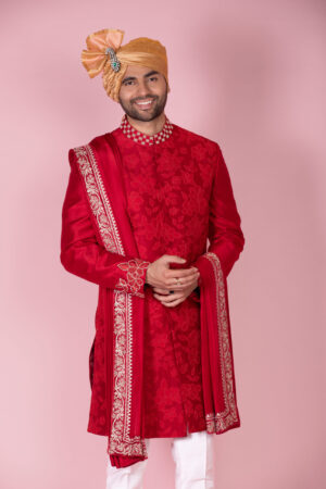 French Knot & Zardosi Embroidered Sherwani