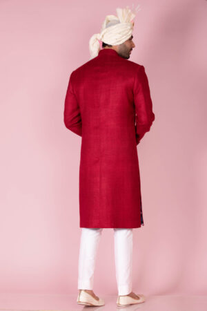 Matka Silk Layered Sherwani
