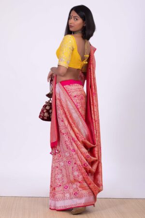 Handwoven Red Silk Sari