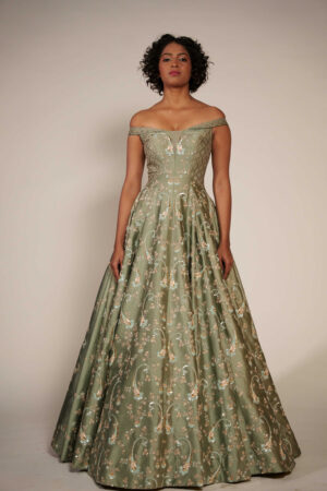 Silver Svarovski Gown