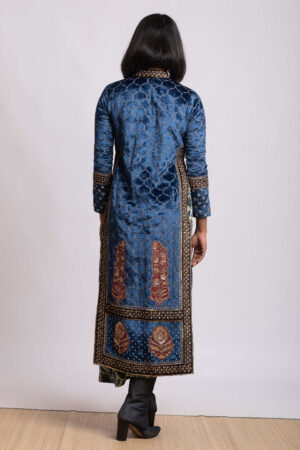 Blue Velvet Jacket with Co-Ord