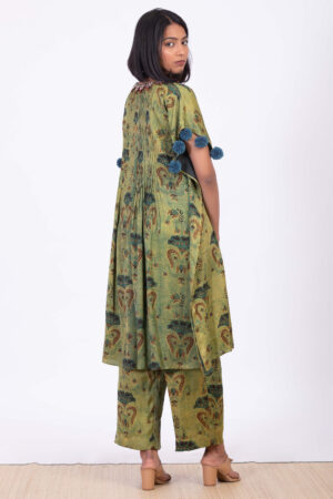 Green Natural Dye Cape Co Ord