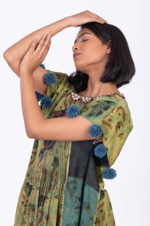 Green Natural Dye Cape Co Ord