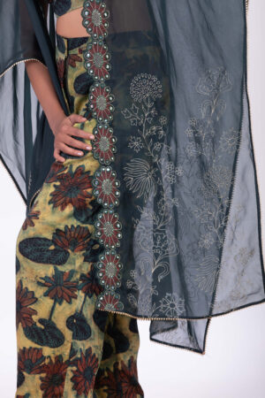 Green Co Ord with Veil