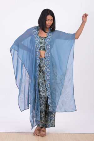 Mint Green Co Ord with Veil