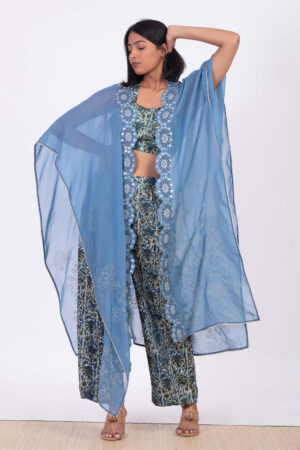 Mint Green Co Ord with Veil