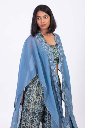 Mint Green Co Ord with Veil